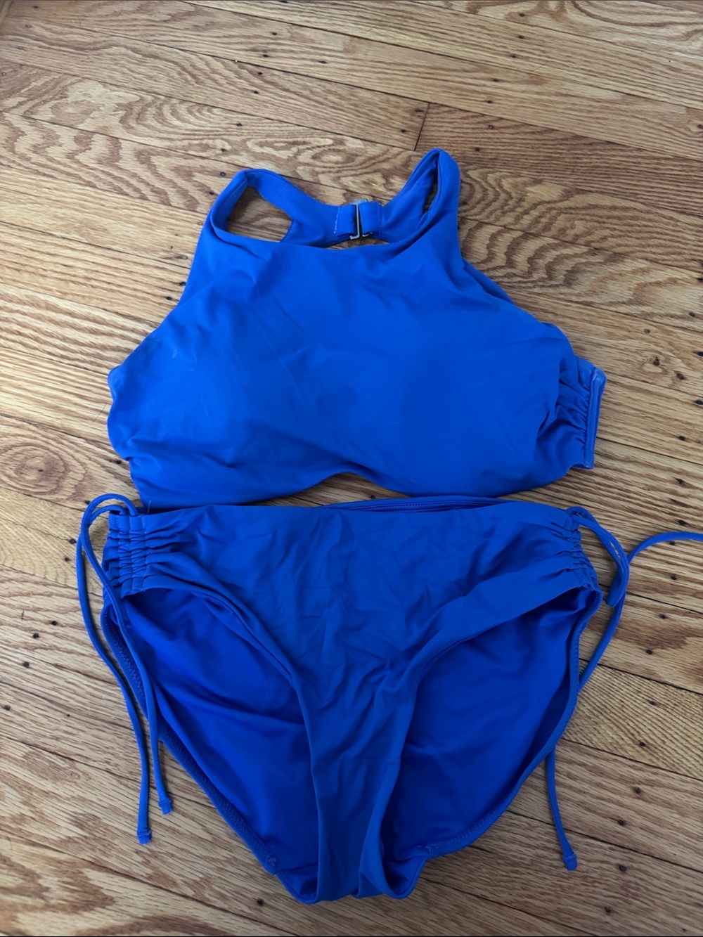 Athleta Cobalt High-Neck Bikini Set